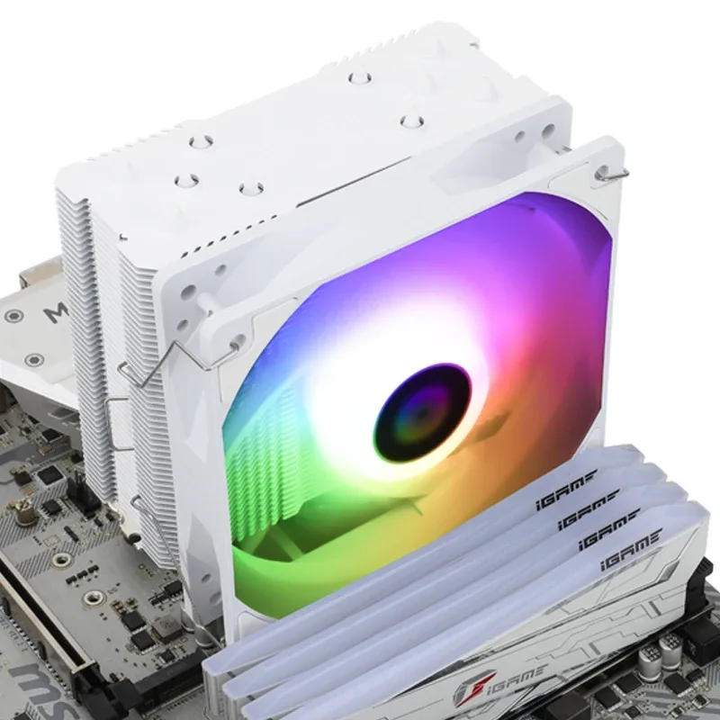 Thermalright AK120 SE ARGB Blanc - Ventirad CPU avec 5 Caloducs et Ventilateur PWM 120mm pour Intel LGA 1700/115x/2066 & AMD AM4/AM5 - Image 6