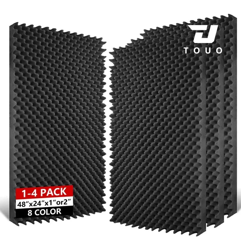 TOUO - Panneaux Acoustiques Muraux en Mousse, 120 x 60 cm, Insonorisation pour Home Cinéma slide 9