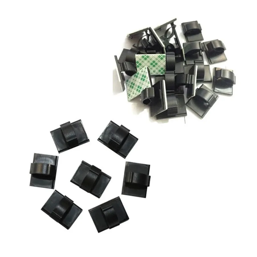 Clips adhésifs de gestion de câbles pour voiture et bureau - Lot de 20/50 pièces - Image 3
