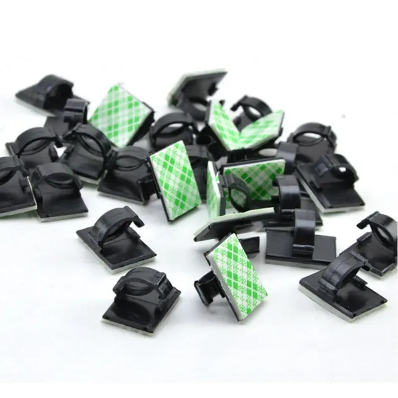 Clips adhésifs de gestion de câbles pour voiture et bureau - Lot de 20/50 pièces slide 9