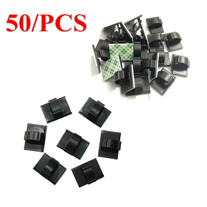 Clips adhésifs de gestion de câbles pour voiture et bureau - Lot de 20/50 pièces slide 7