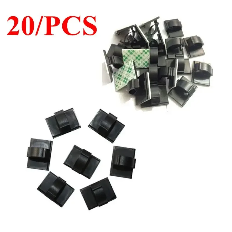 Clips adhésifs de gestion de câbles pour voiture et bureau - Lot de 20/50 pièces slide 8