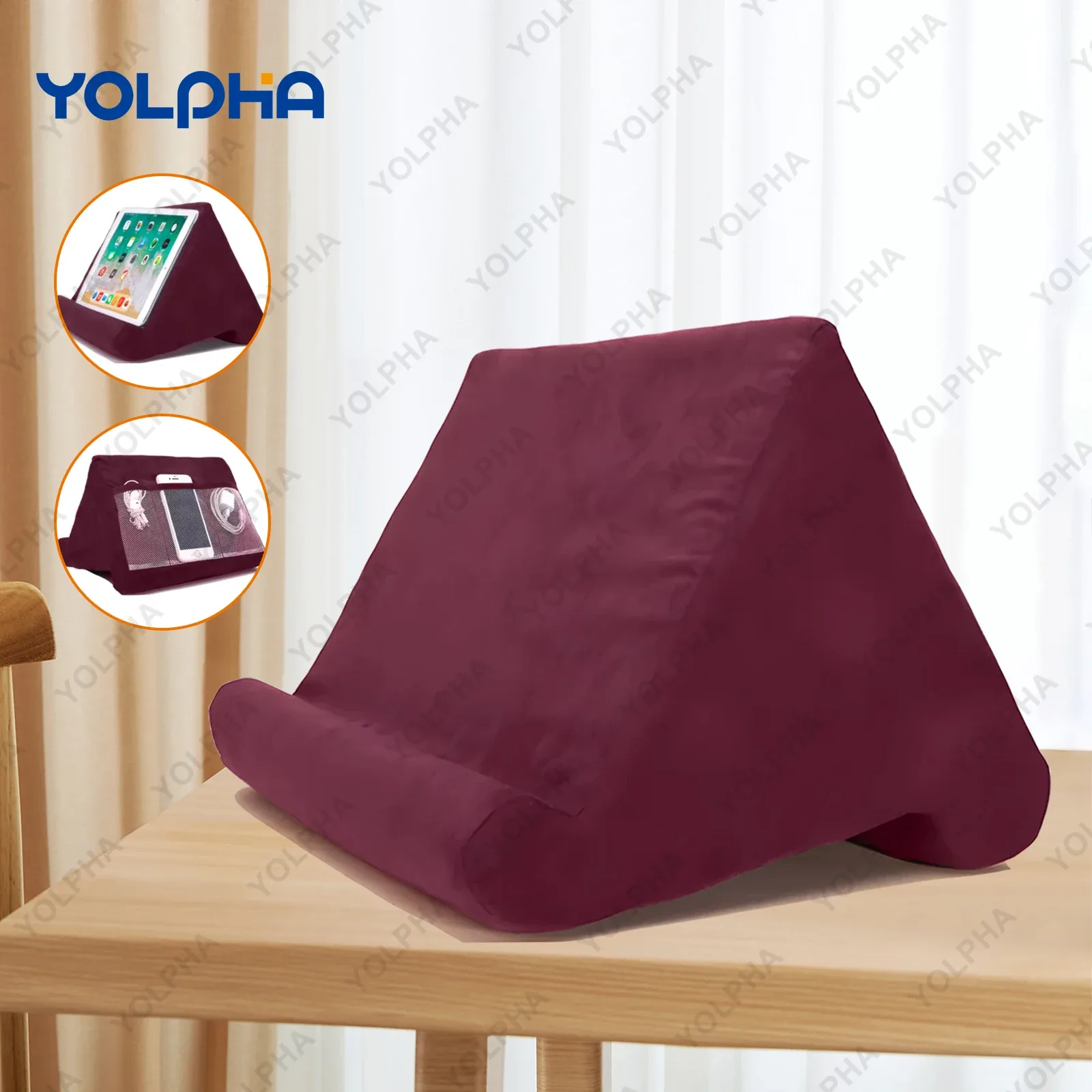 Support coussin multi-angle pour tablette et smartphone