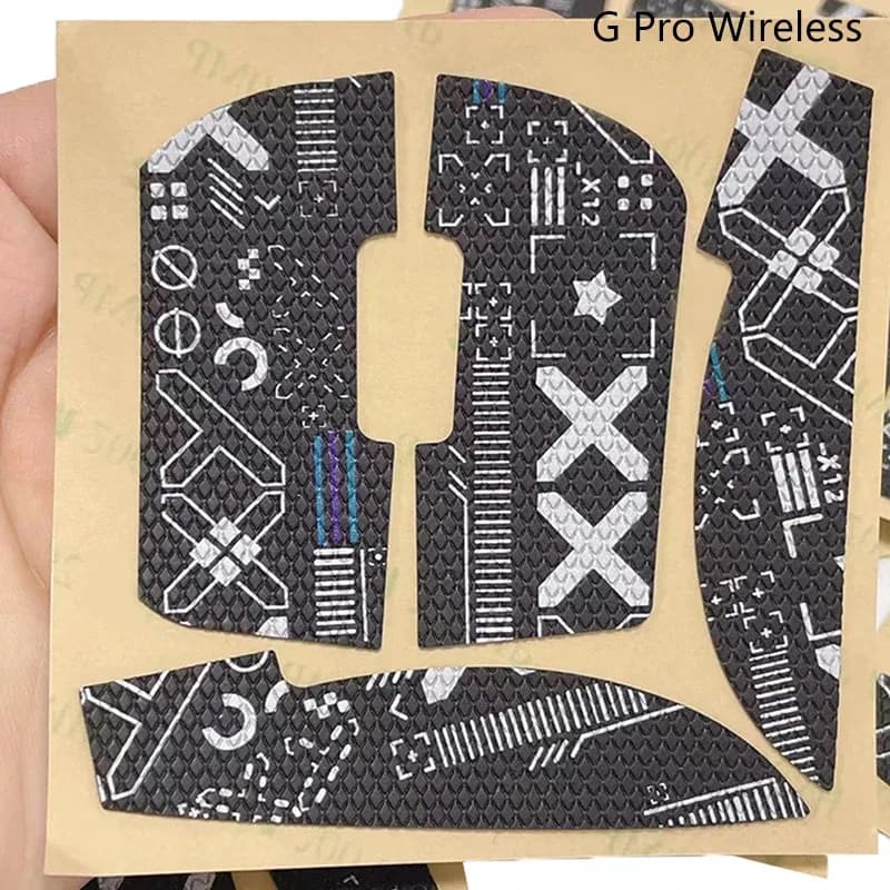 Bandes antidérapantes pour souris Logitech G Pro X Superlight, G502, G102, G304 - Texture peau de lézard slide 13