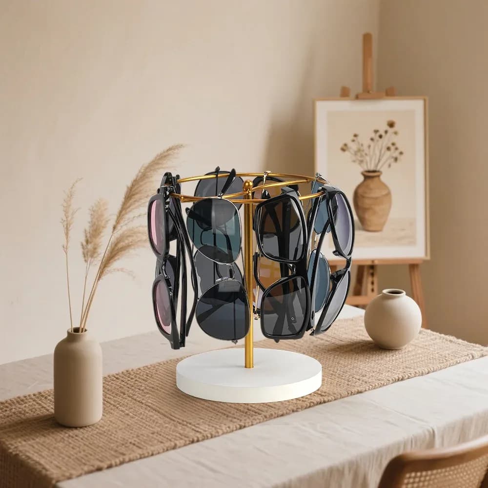 Support de rangement en métal pour lunettes avec base antidérapante - Image 3