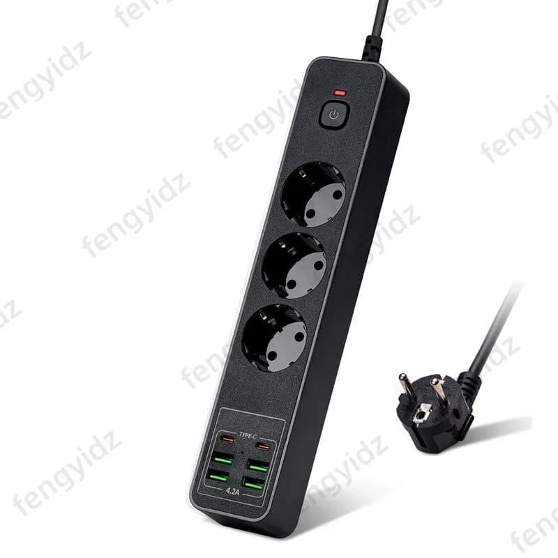 Multiprise 4 prises EU avec 4 ports USB (dont 2 USB-C) et protection contre les surcharges slide 7