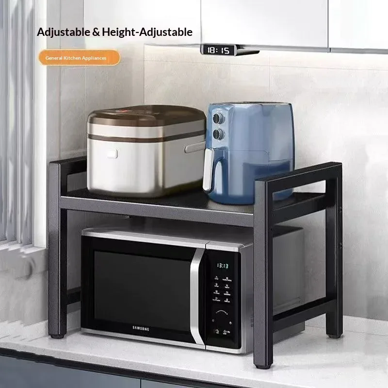Étagère de cuisine extensible pour micro-ondes et four slide 5