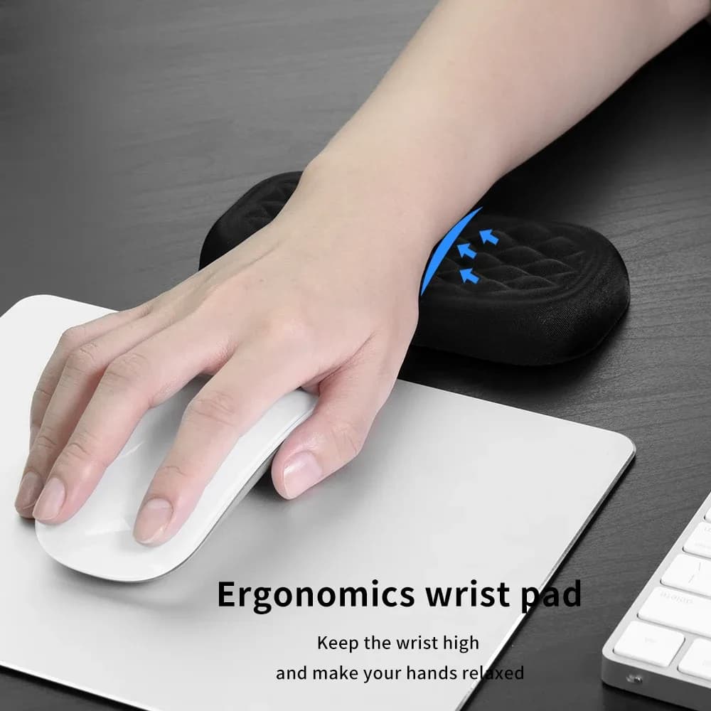 Repose-poignets ergonomiques en mousse à mémoire de forme pour clavier et souris - Image 5