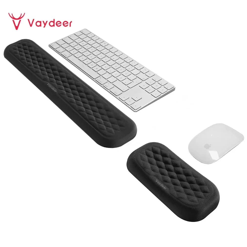 Repose-poignets ergonomiques en mousse à mémoire de forme pour clavier et souris - Image 1