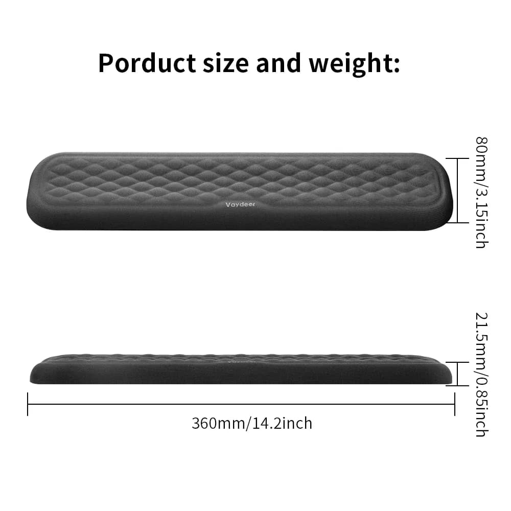 Repose-poignets ergonomiques en mousse à mémoire de forme pour clavier et souris slide 11
