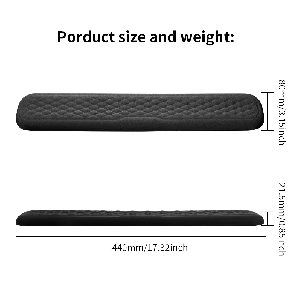 Repose-poignets ergonomiques en mousse à mémoire de forme pour clavier et souris slide 8