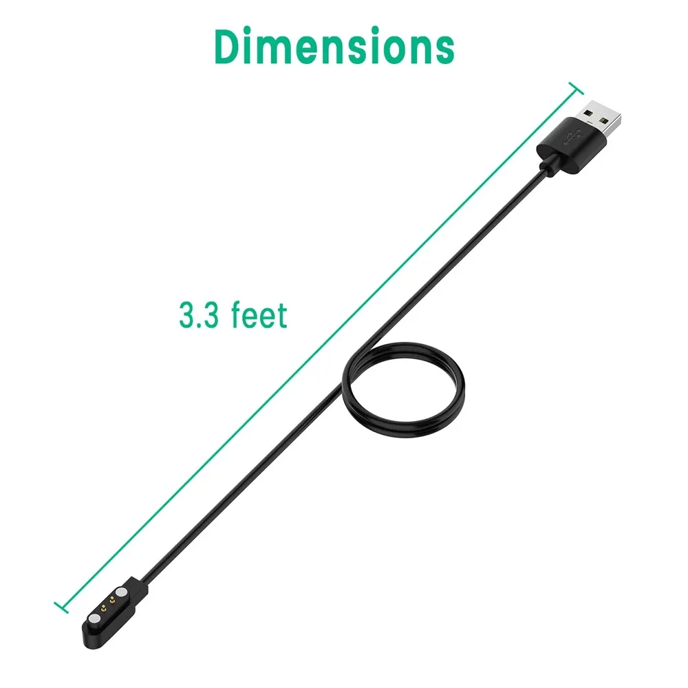 Câble de charge USB magnétique pour montre ID205L, Blackview R3/R3 Pro/X2/X1, Uwatch 3/Uwatch Ufit/GT slide 4