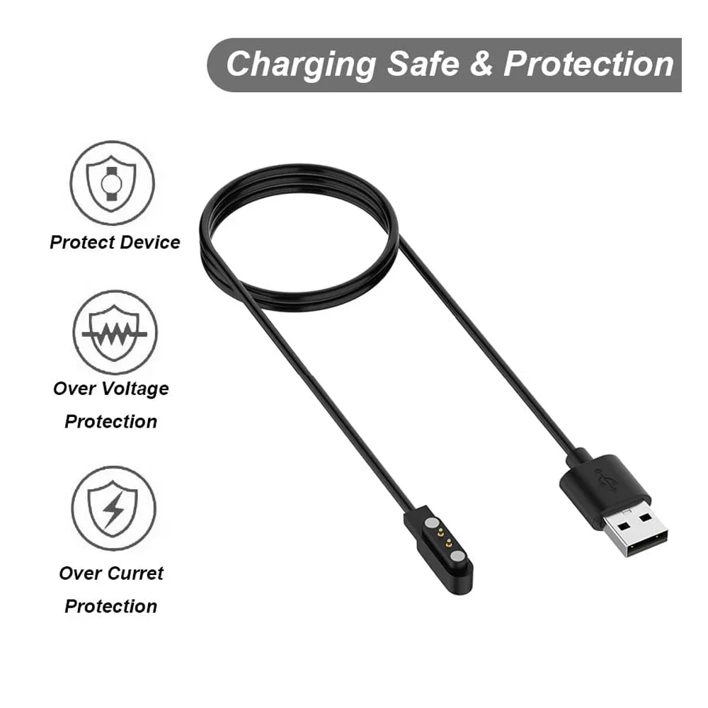 Câble de charge USB magnétique pour montre ID205L, Blackview R3/R3 Pro/X2/X1, Uwatch 3/Uwatch Ufit/GT slide 5