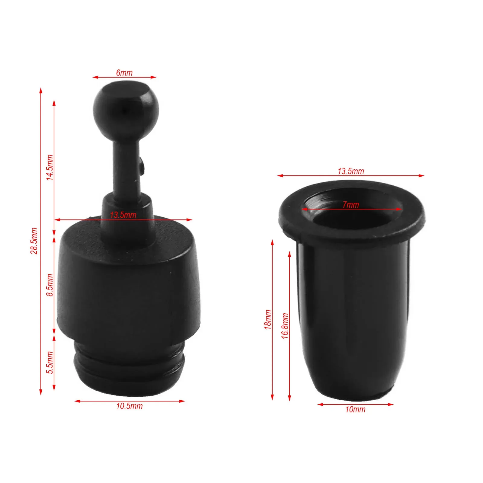 Kit de 10 attaches à rotule pour grille de haut-parleur slide 15