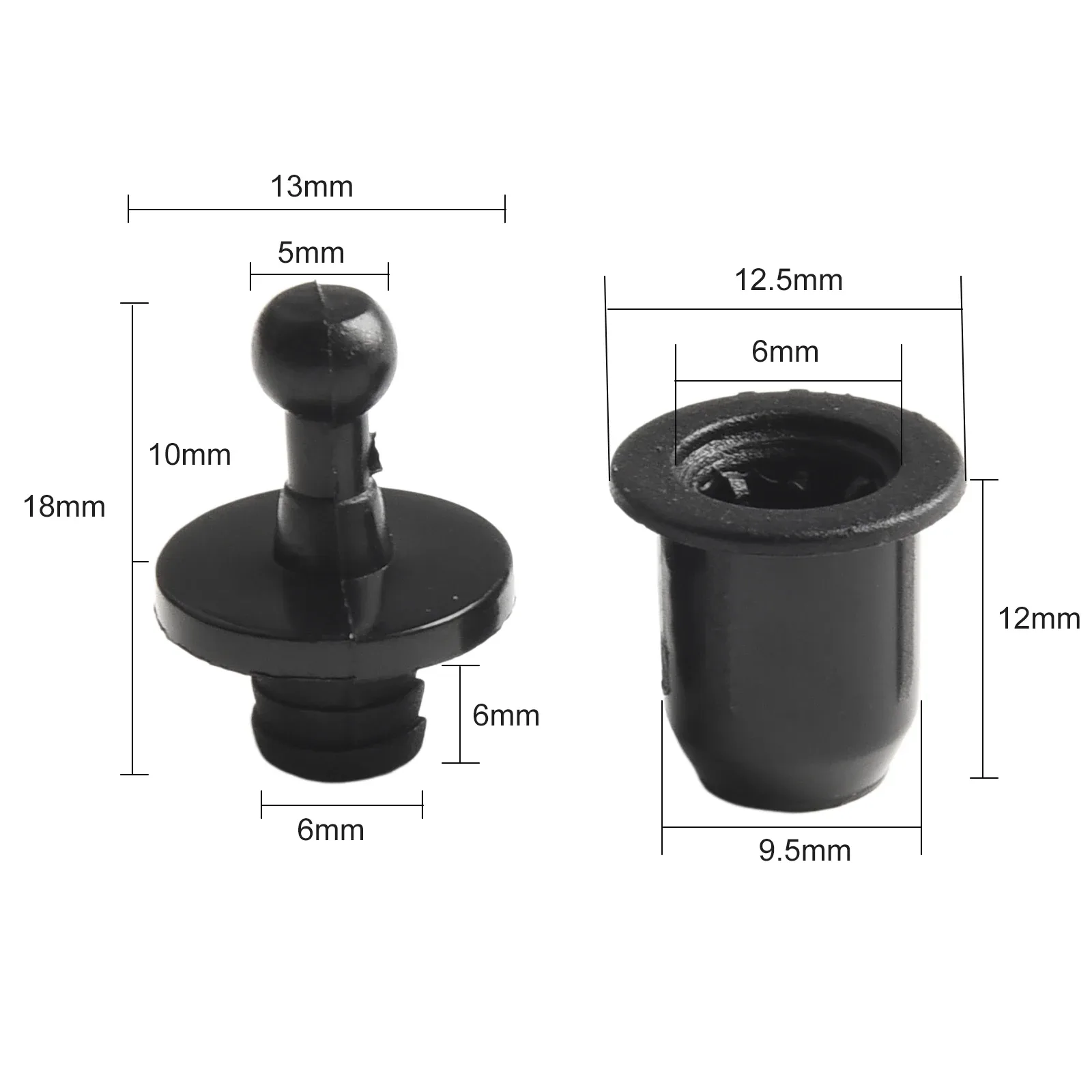 Kit de 10 attaches à rotule pour grille de haut-parleur slide 11