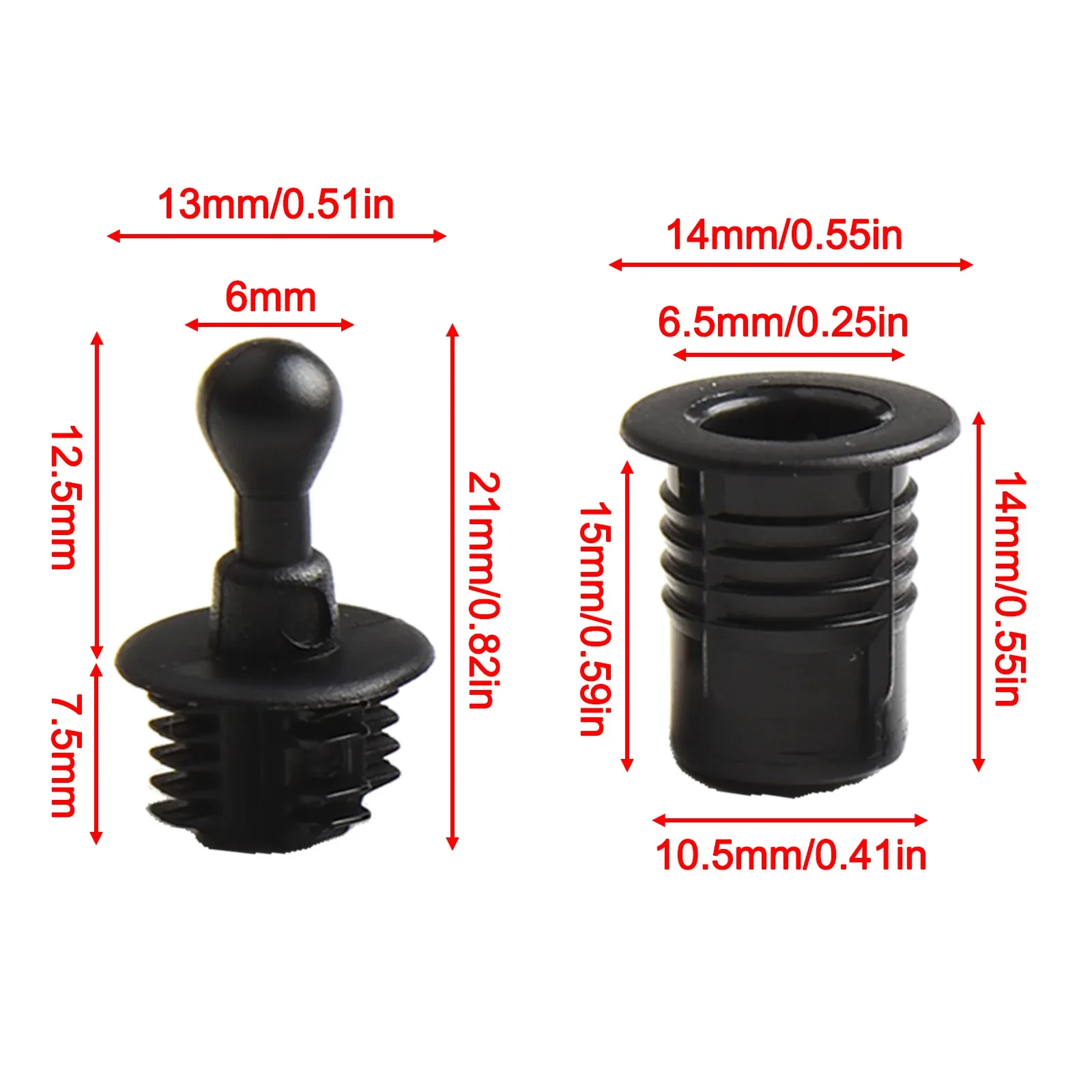 Kit de 10 attaches à rotule pour grille de haut-parleur slide 8