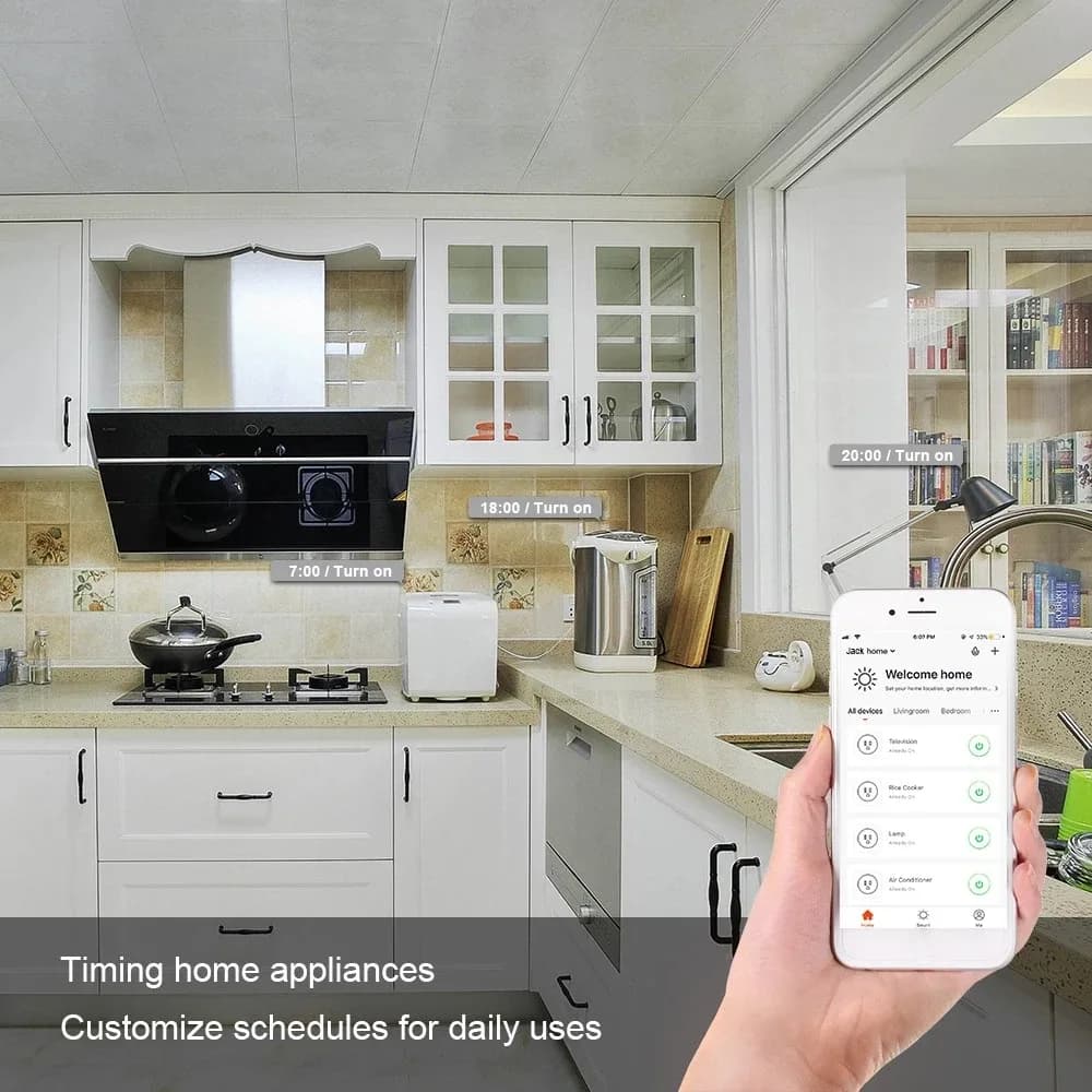 Prise Connectée WiFi 16A Tuya - Compatible Alexa et Google Assistant - Image 6