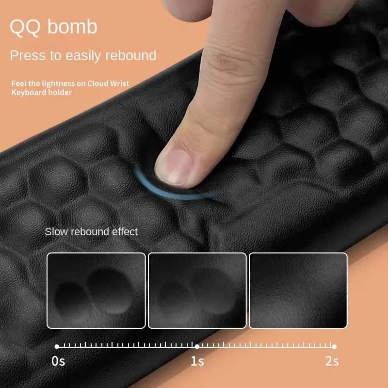 Repose-poignet ergonomique en mousse à mémoire de forme avec base antidérapante pour clavier et souris - Image 5