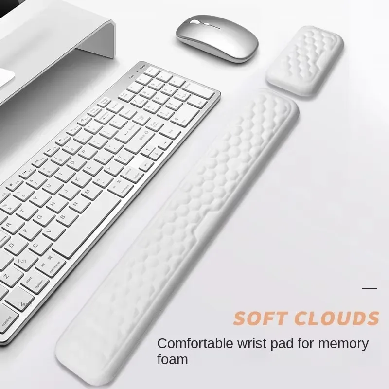 Repose-poignet ergonomique en mousse à mémoire de forme avec base antidérapante pour clavier et souris - Image 2
