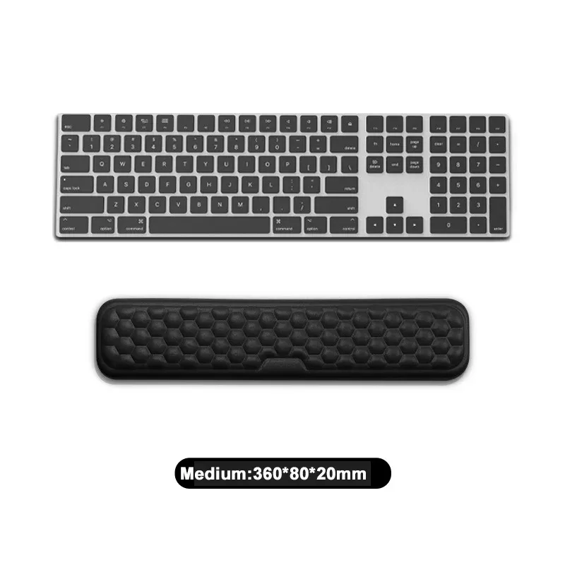 Repose-poignet ergonomique en mousse à mémoire de forme avec base antidérapante pour clavier et souris slide 11
