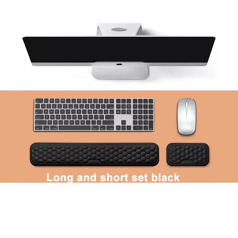 Repose-poignet ergonomique en mousse à mémoire de forme avec base antidérapante pour clavier et souris slide 7