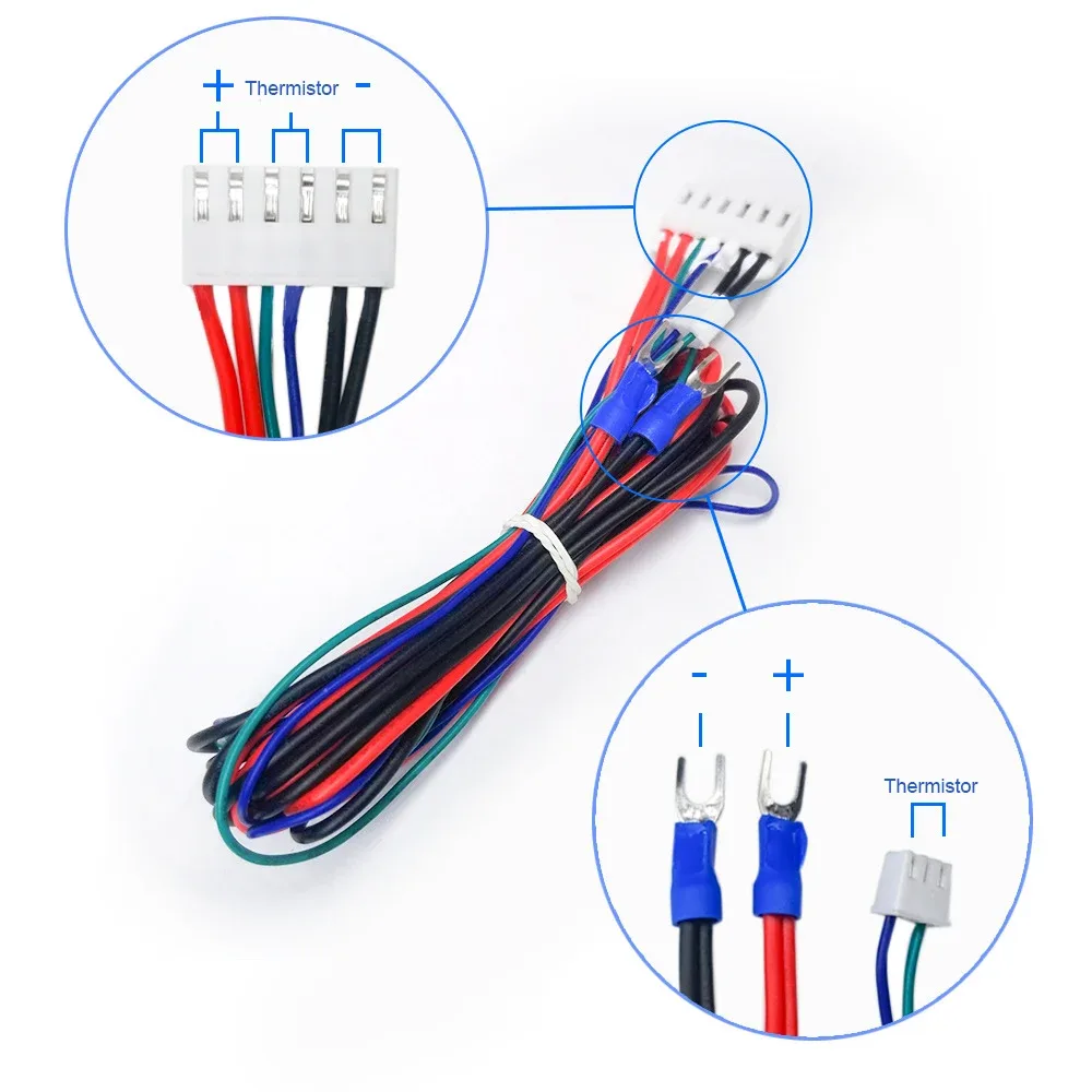 Kit de plateau chauffant MK3 en aluminium 12V/24V pour Anet A8 et A6 avec câblage slide 2