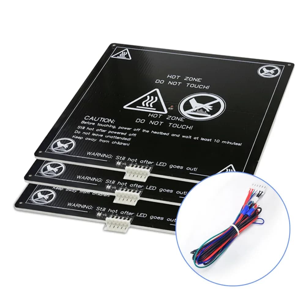 Kit de plateau chauffant MK3 en aluminium 12V/24V pour Anet A8 et A6 avec câblage slide 4