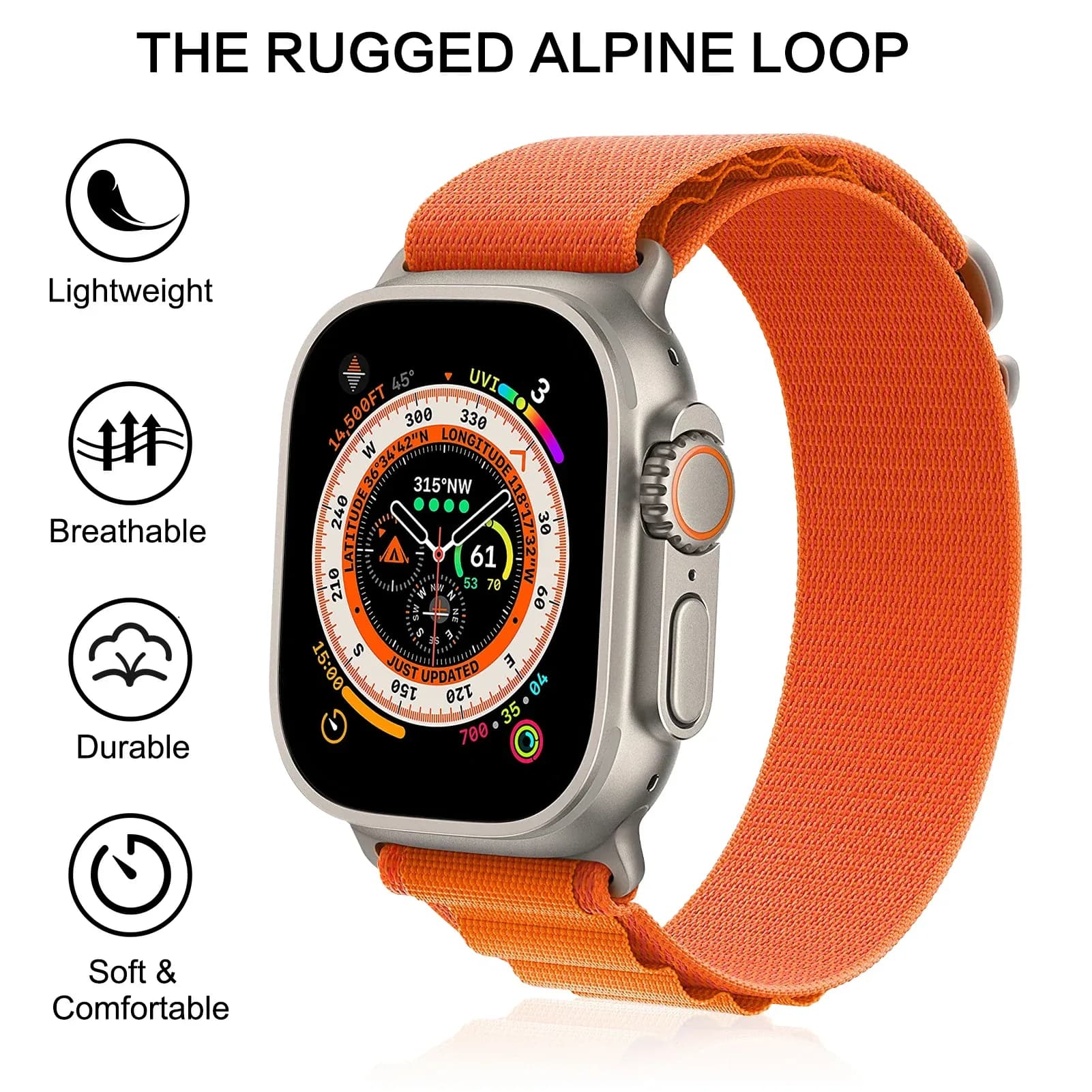 Bracelet de sport YAYUU à boucle en G pour Apple Watch (40-49mm) slide 3