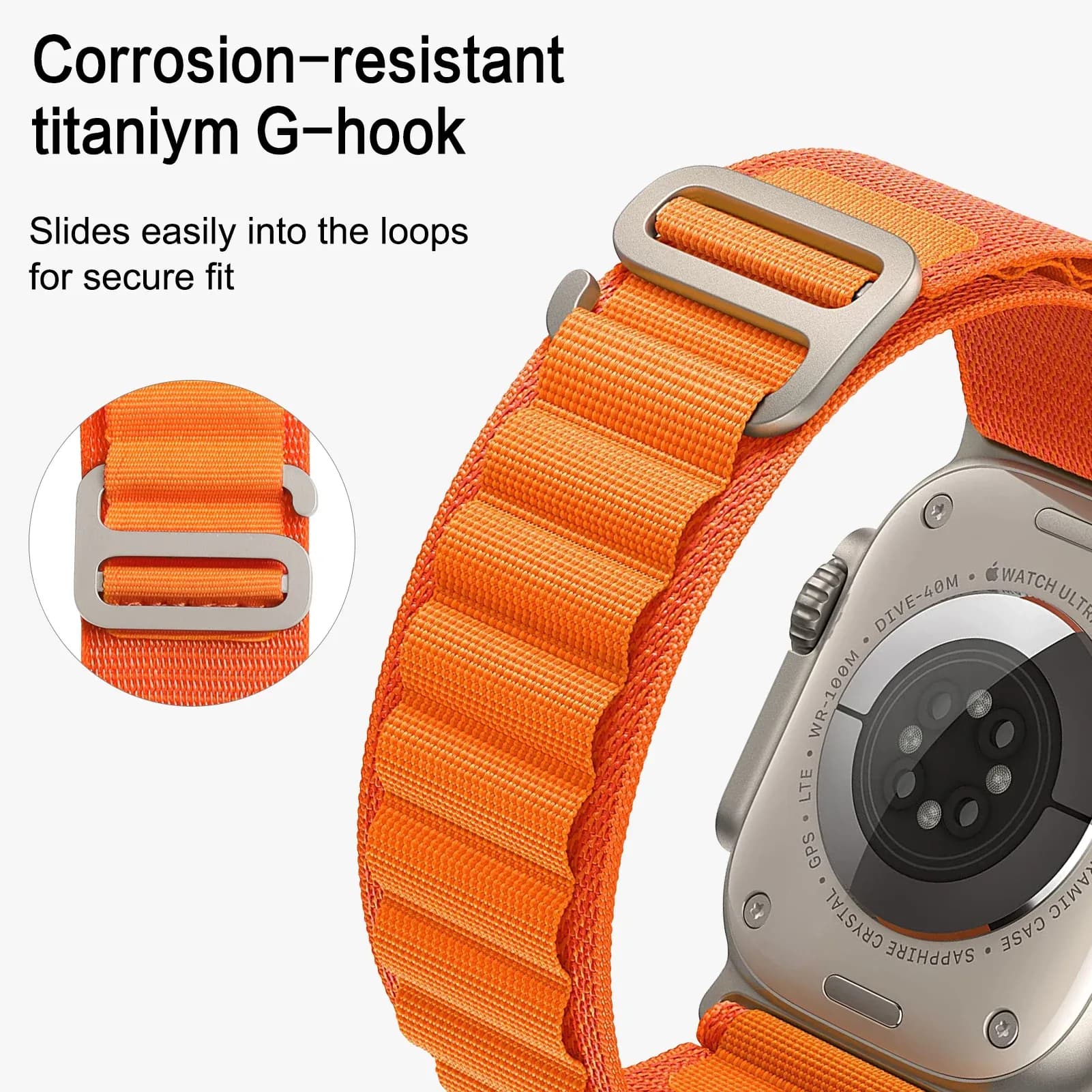 Bracelet de sport YAYUU à boucle en G pour Apple Watch (40-49mm) slide 4