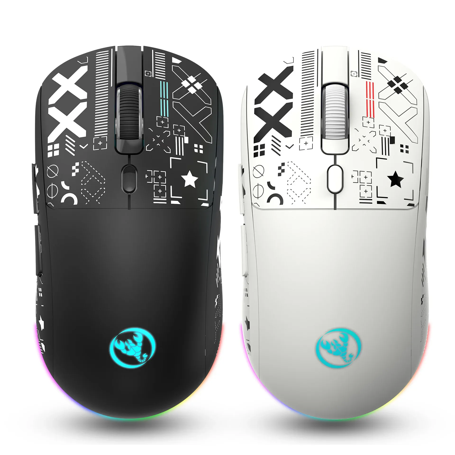 Souris gaming sans fil rechargeable trimode avec rétroéclairage RGB - Image 6