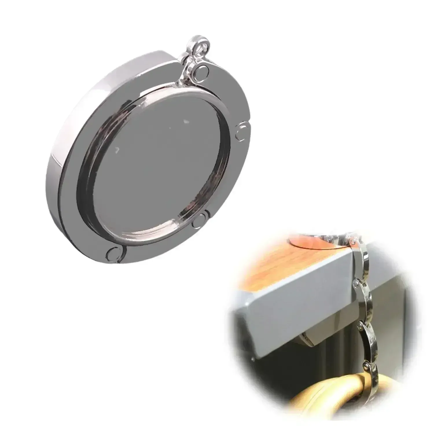 Accroche-sac pliable en cristal pour table slide 3