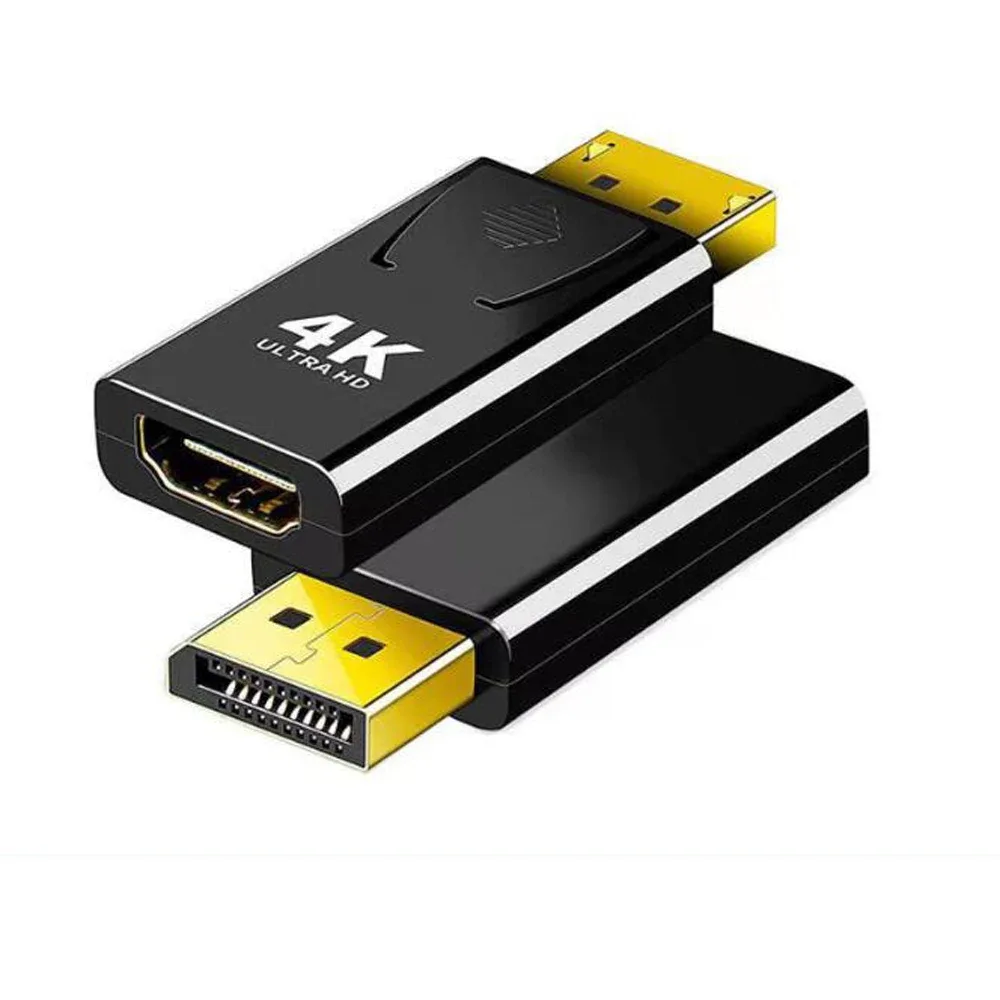 Adaptateur DisplayPort vers HDMI 4K, Mâle vers Femelle pour PC, TV et Projecteur