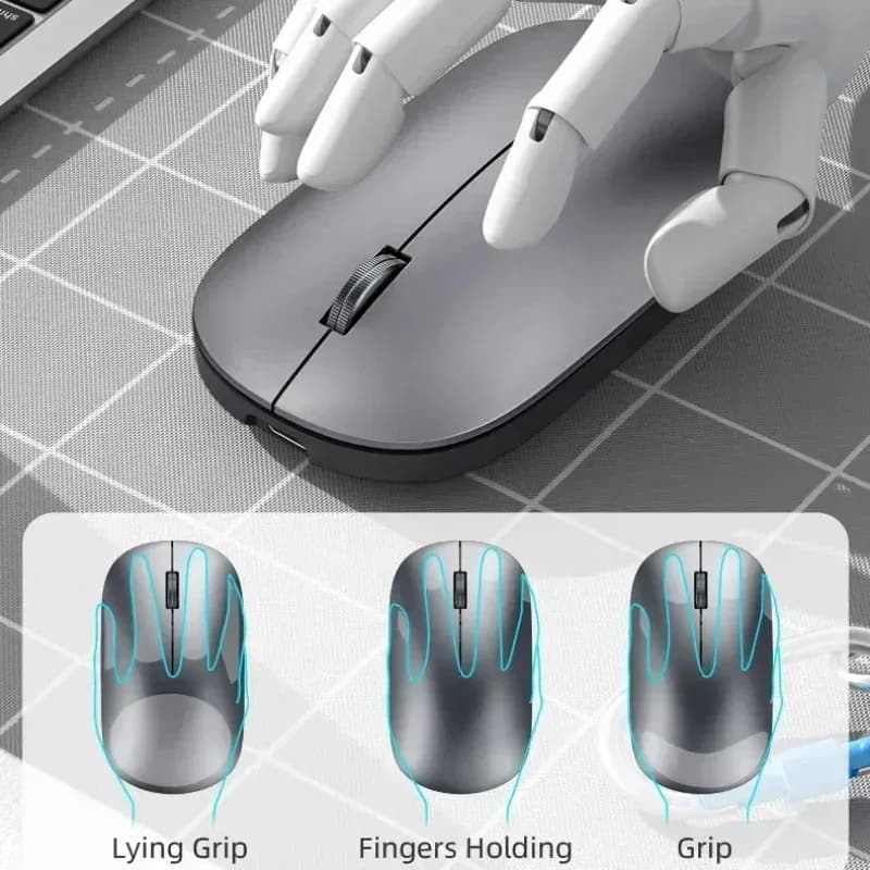 Souris sans fil Lenovo rechargeable USB-C - Design ergonomique et silencieux slide 3