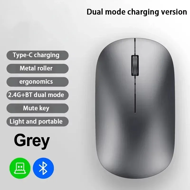 Souris sans fil Lenovo rechargeable USB-C - Design ergonomique et silencieux slide 7