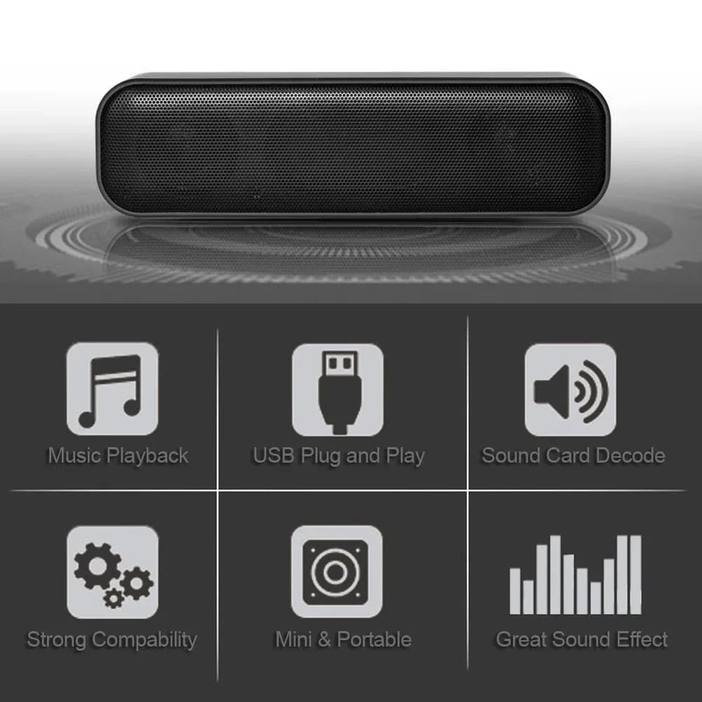 Barre de son USB filaire pour ordinateur et TV - Image 5