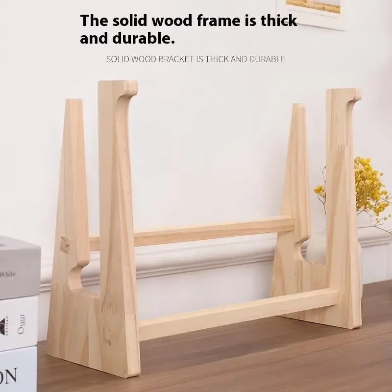 Support d'ordinateur portable en bois avec base renforcée - Image 5