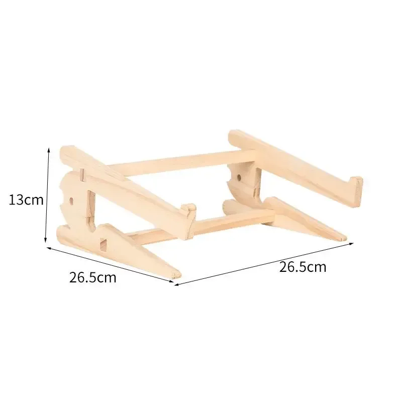 Support d'ordinateur portable en bois avec base renforcée slide 16