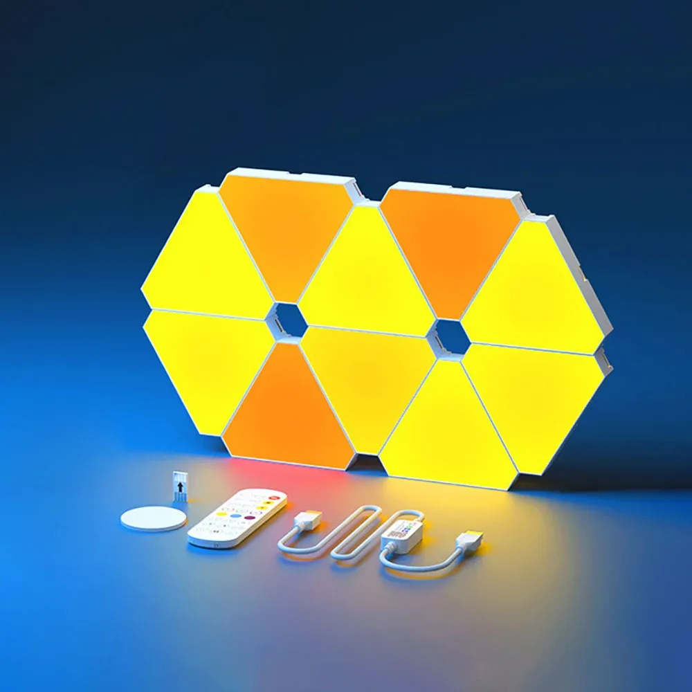 Applique murale LED triangulaire intelligente RGB avec synchronisation musicale - Image 5