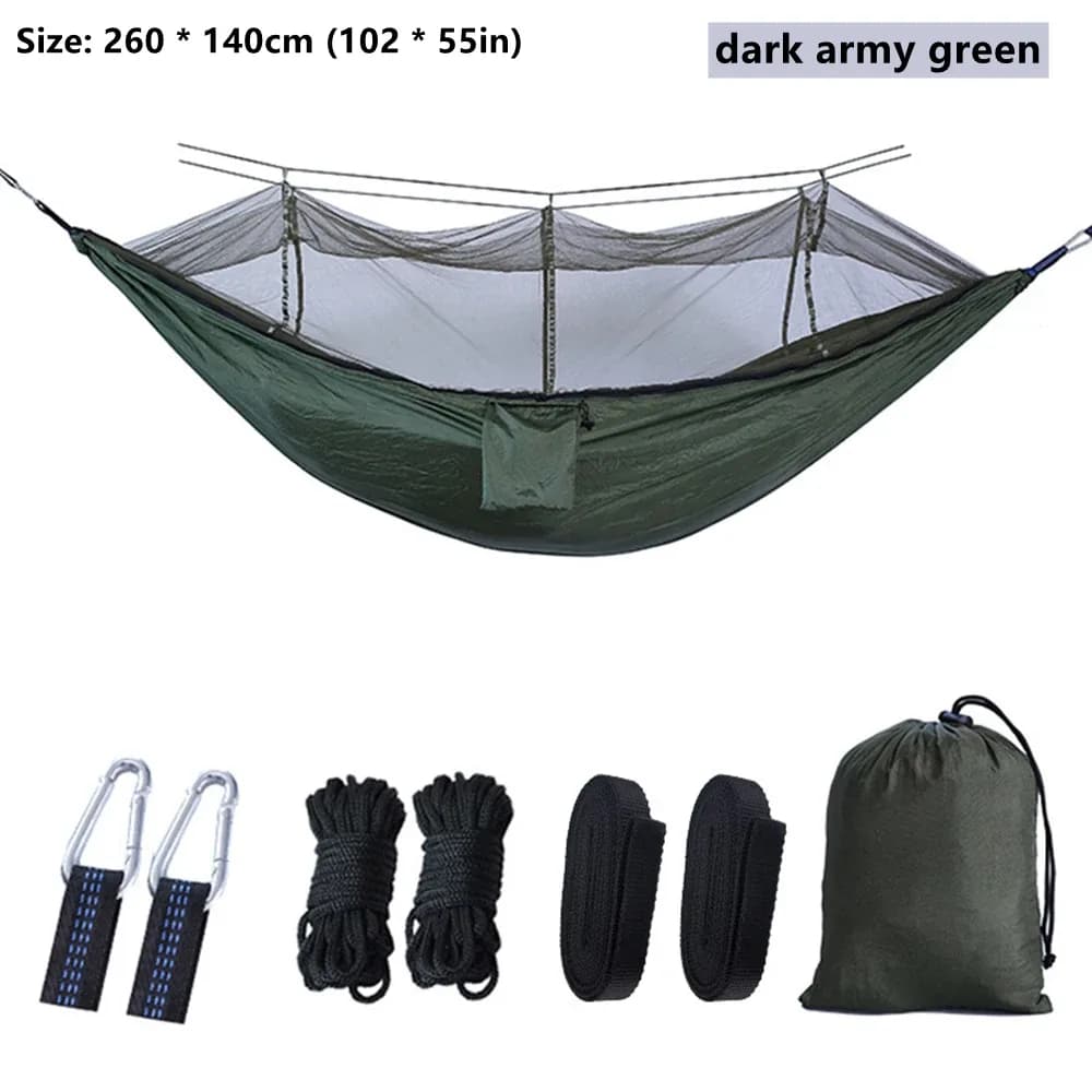 Hamac de camping double avec moustiquaire intégrée slide 15