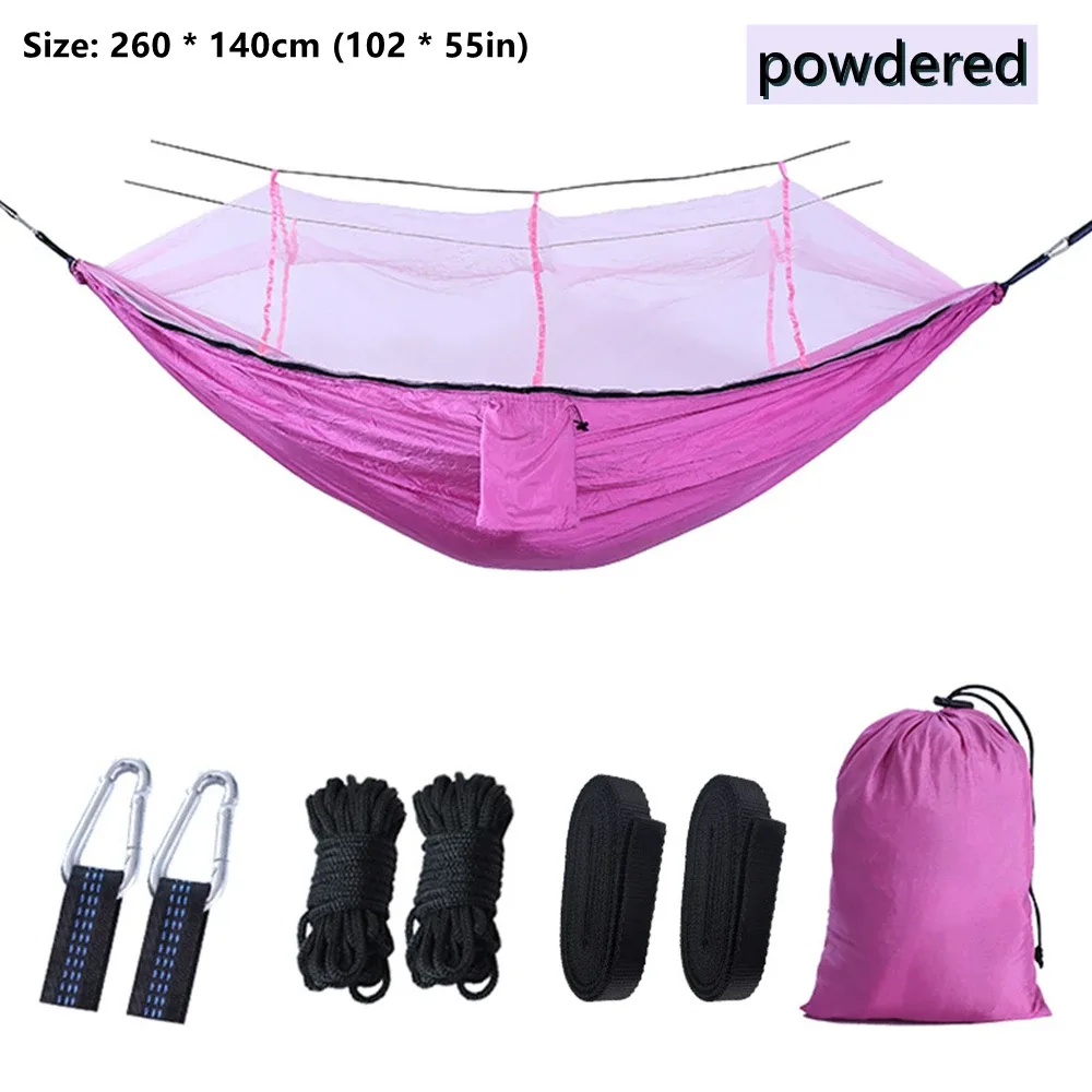 Hamac de camping double avec moustiquaire intégrée slide 13