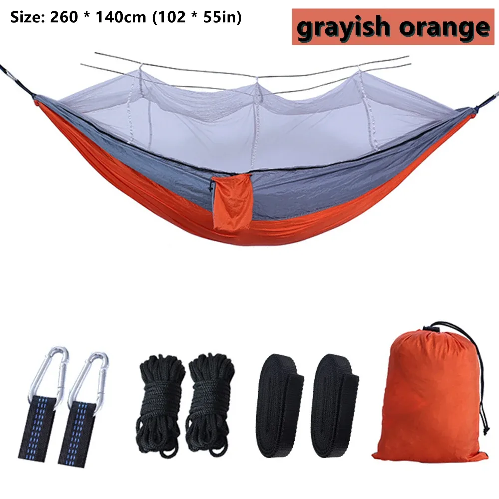 Hamac de camping double avec moustiquaire intégrée slide 8