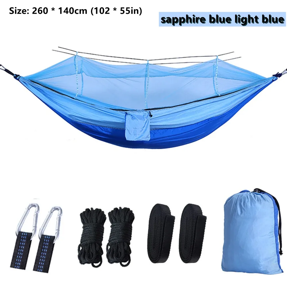 Hamac de camping double avec moustiquaire intégrée slide 10