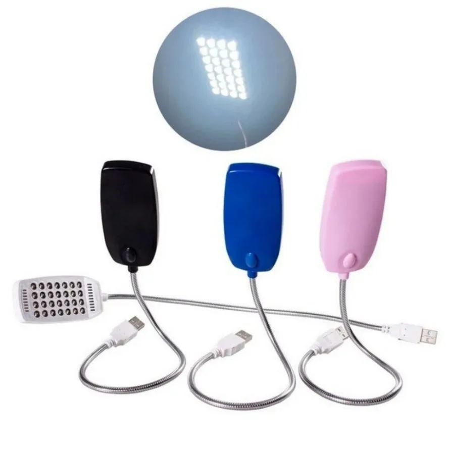Lampe de lecture USB flexible à 28 LED ultra-lumineuse pour ordinateur portable - Image 4