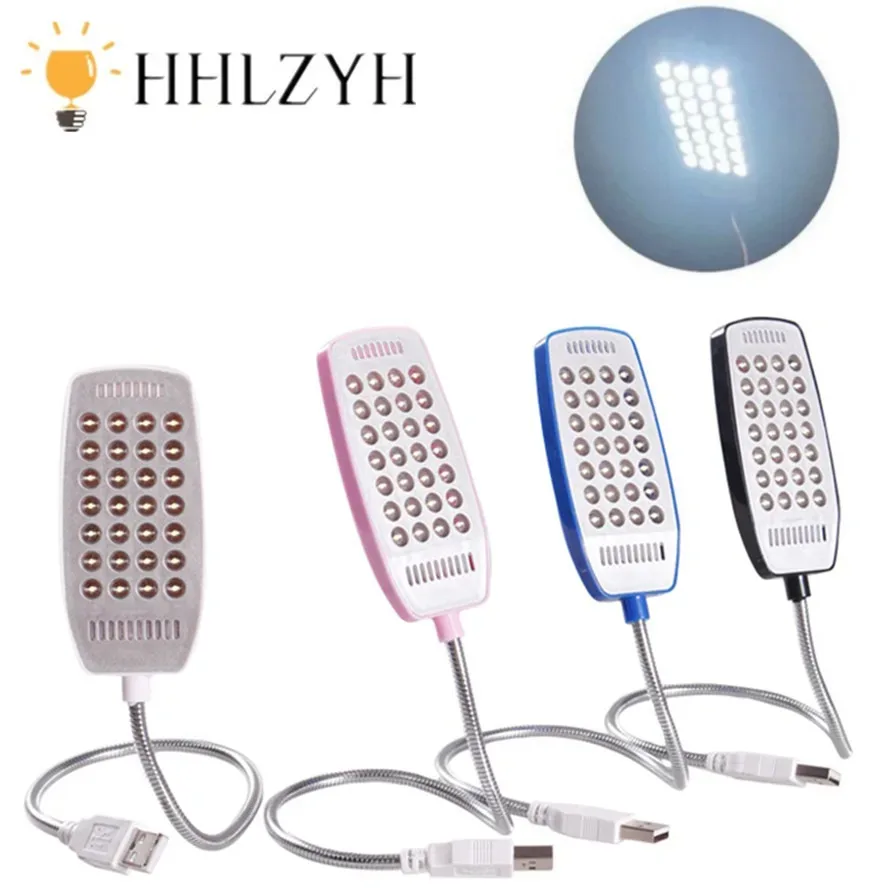 Lampe de lecture USB flexible à 28 LED ultra-lumineuse pour ordinateur portable - Image 1