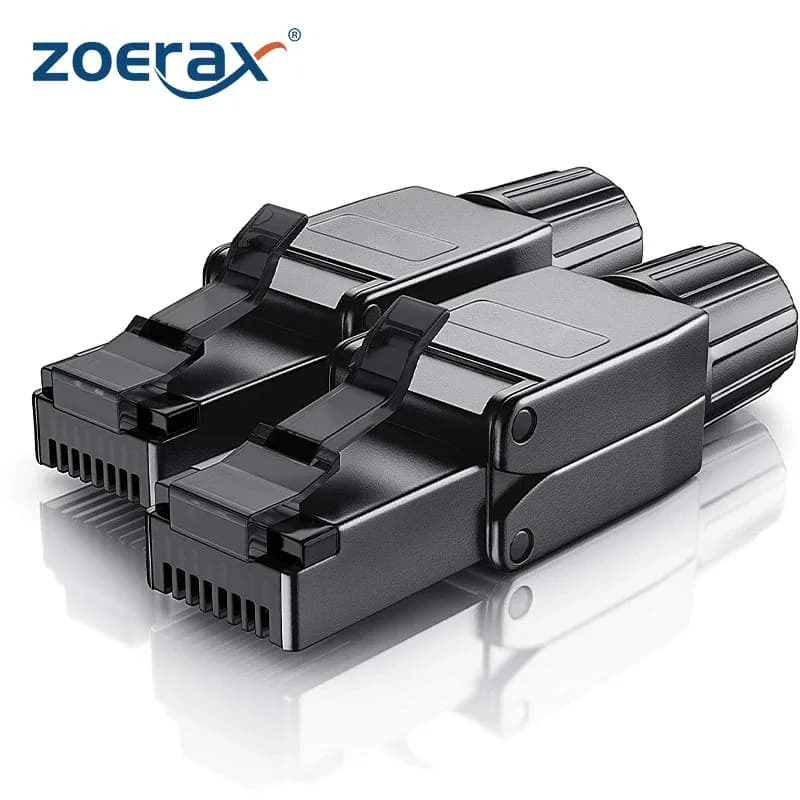 ZoeRax Lot de 2 Connecteurs RJ45 Blindés Cat8/Cat7/Cat6a sans Outil