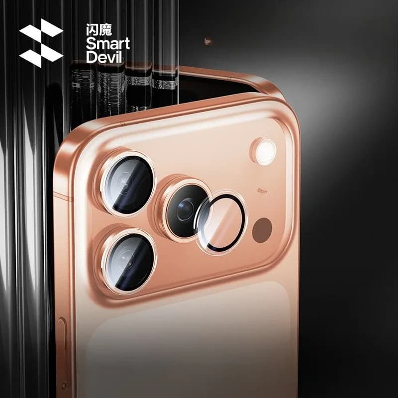 SmartDevil Protection d'objectif en verre trempé pour iPhone 17 Pro Max, 17 Pro, 17 Air, 16 Pro Max et 16