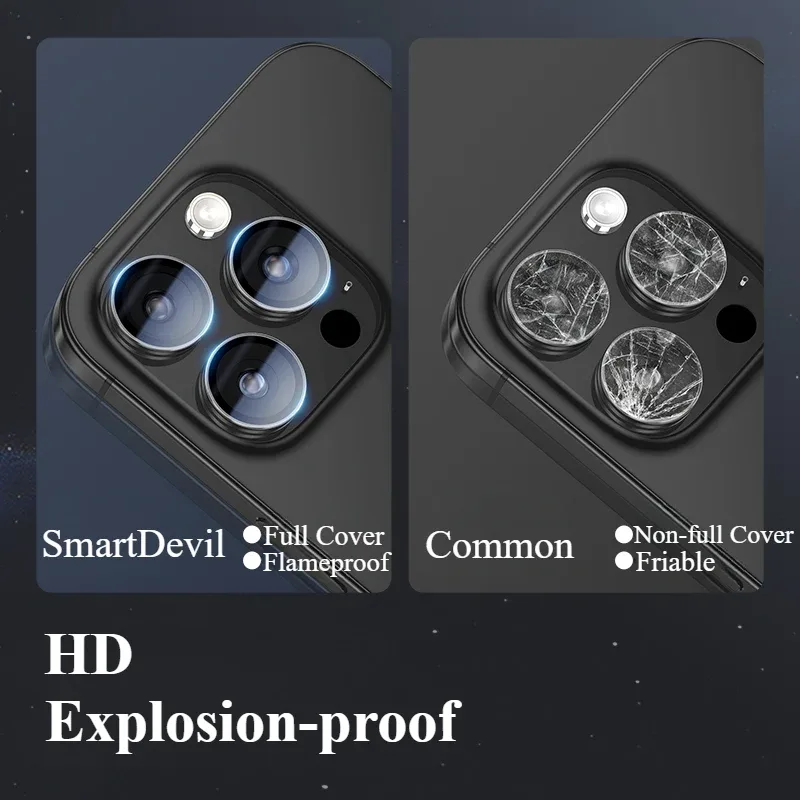 SmartDevil Protection d'objectif en verre trempé pour iPhone 17 Pro Max, 17 Pro, 17 Air, 16 Pro Max et 16 slide 2