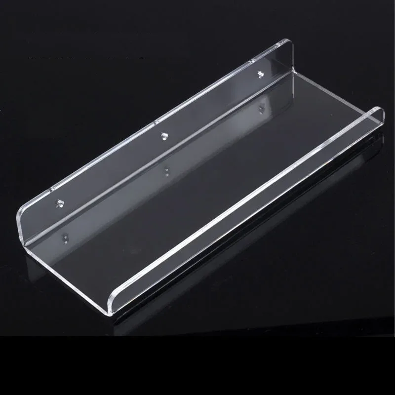 Étagère murale perforée en acrylique transparent pour salle de bain et cuisine