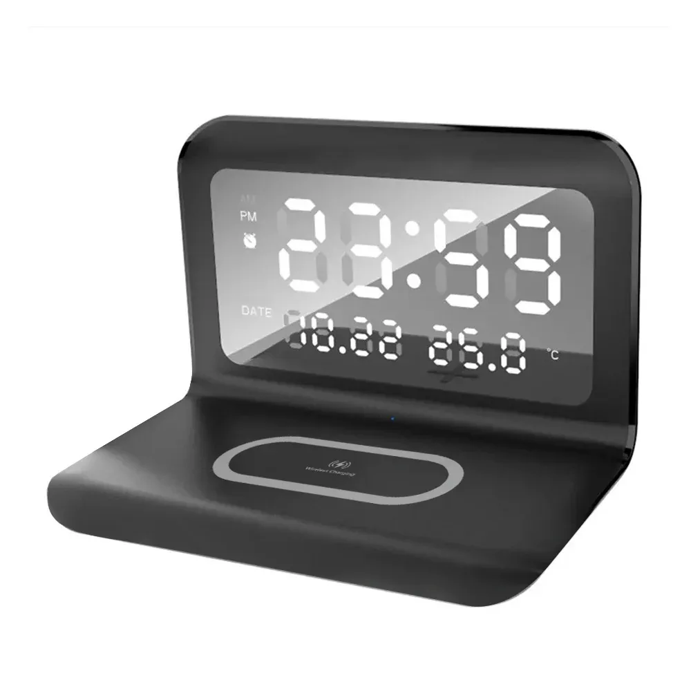Station de charge sans fil rapide avec réveil et thermomètre - Compatible Qi slide 7