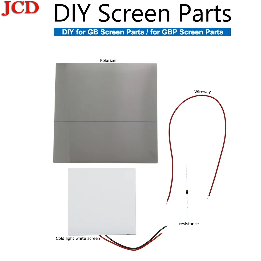 Kit de rétroéclairage LCD blanc froid pour Game Boy DMG-001 et Game Boy Pocket (GBP)